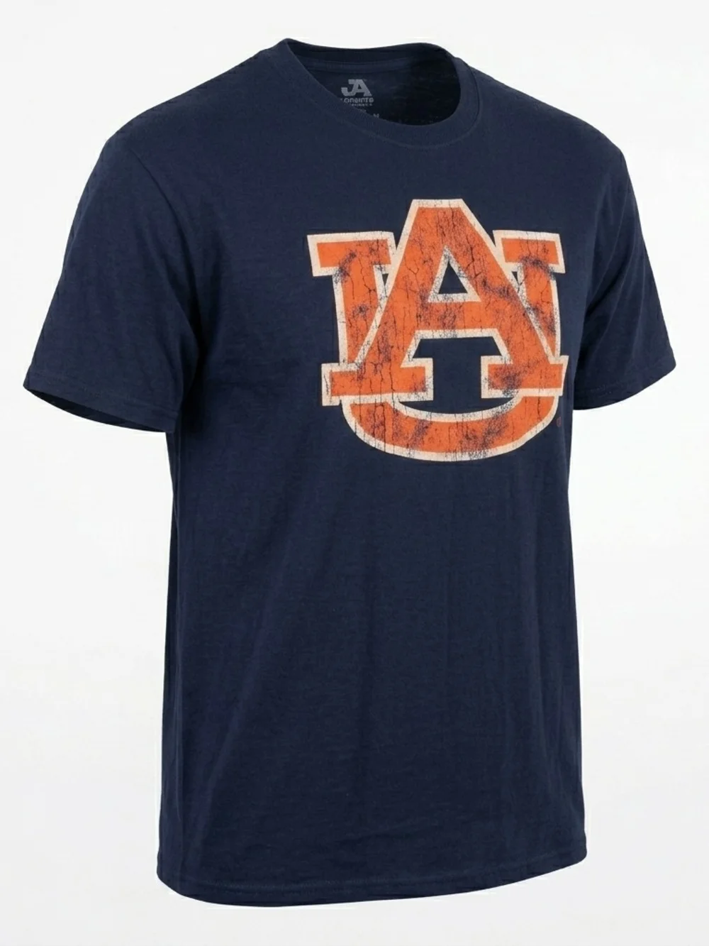 Auburn Tigers J. America Distressed "AU" Logo T-Shirt Navy Blue - Size XL - Picture 2 of 4